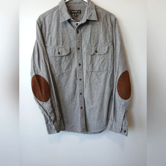 J. Crew Other - J. Crew Mercantile Flex long sleeve button down shirt men's size M gray